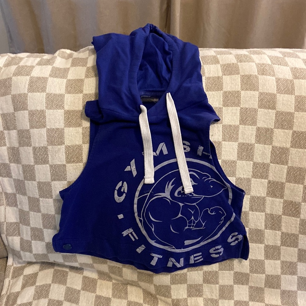 Gymshark cropped sleeveless hoodie